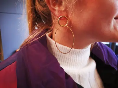 Christelle metal hoops — photo 3