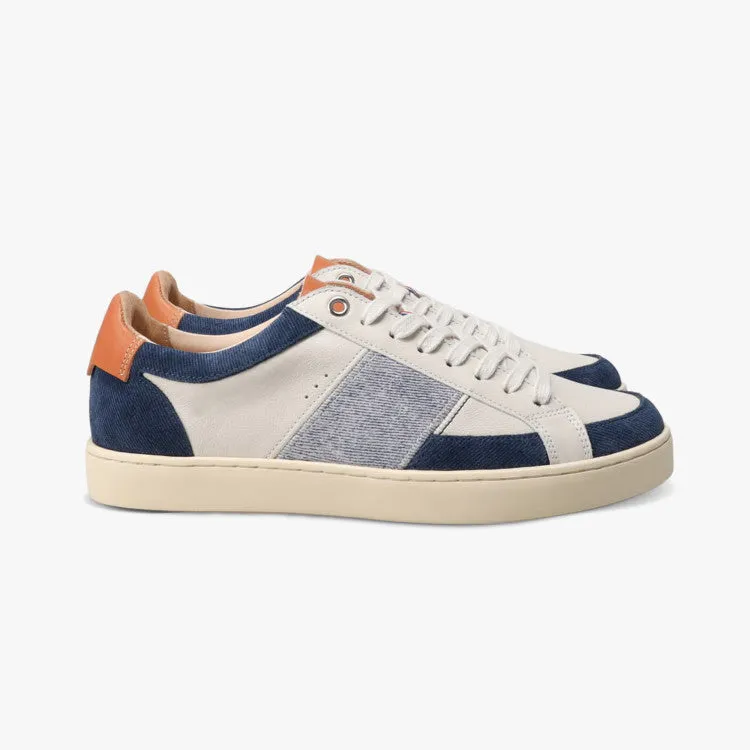 Baskets Hiba cuir denim crème