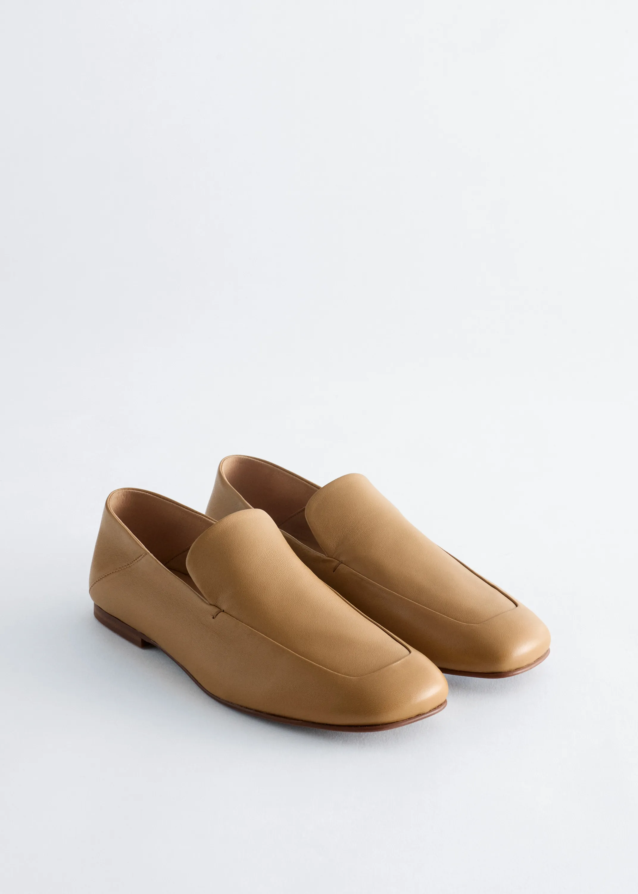 Mocassins en cuir - Beige