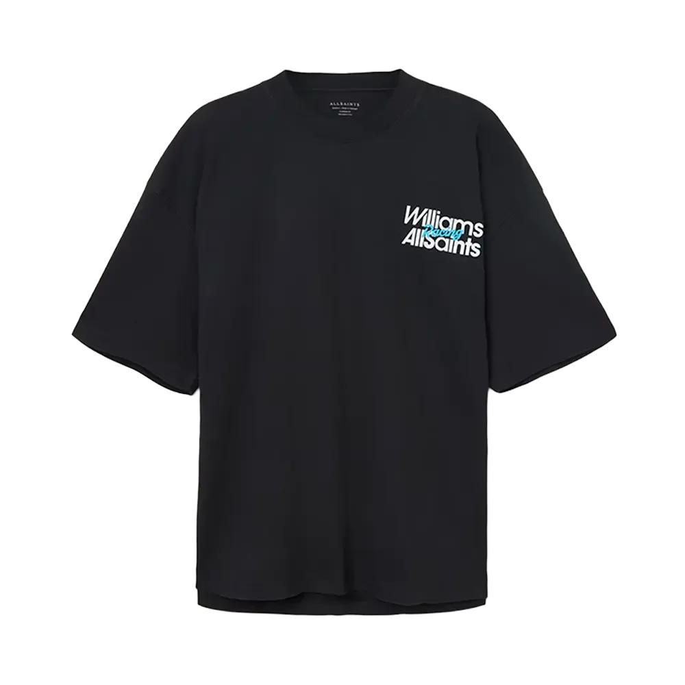 Williams X AllSaints Pole Crew Neck T-Shirt Washed Black