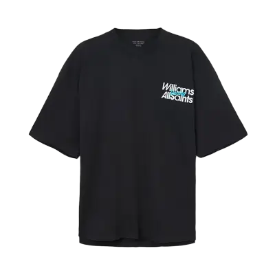 Williams X AllSaints Pole Crew Neck T-Shirt Washed Black — photo 1