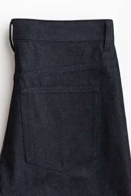 Jean avec plis - Bleu denim foncé — photo 1