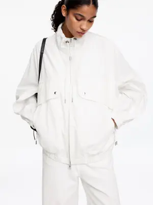 Veste utilitaire à cordon de serrage - Blanc — photo 3