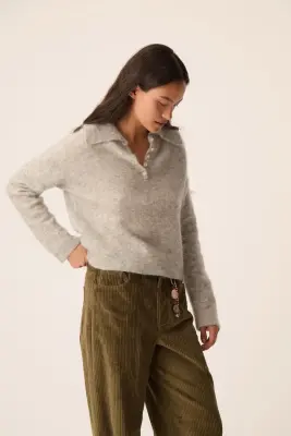 Pull Domitille Gris Chiné — photo 1