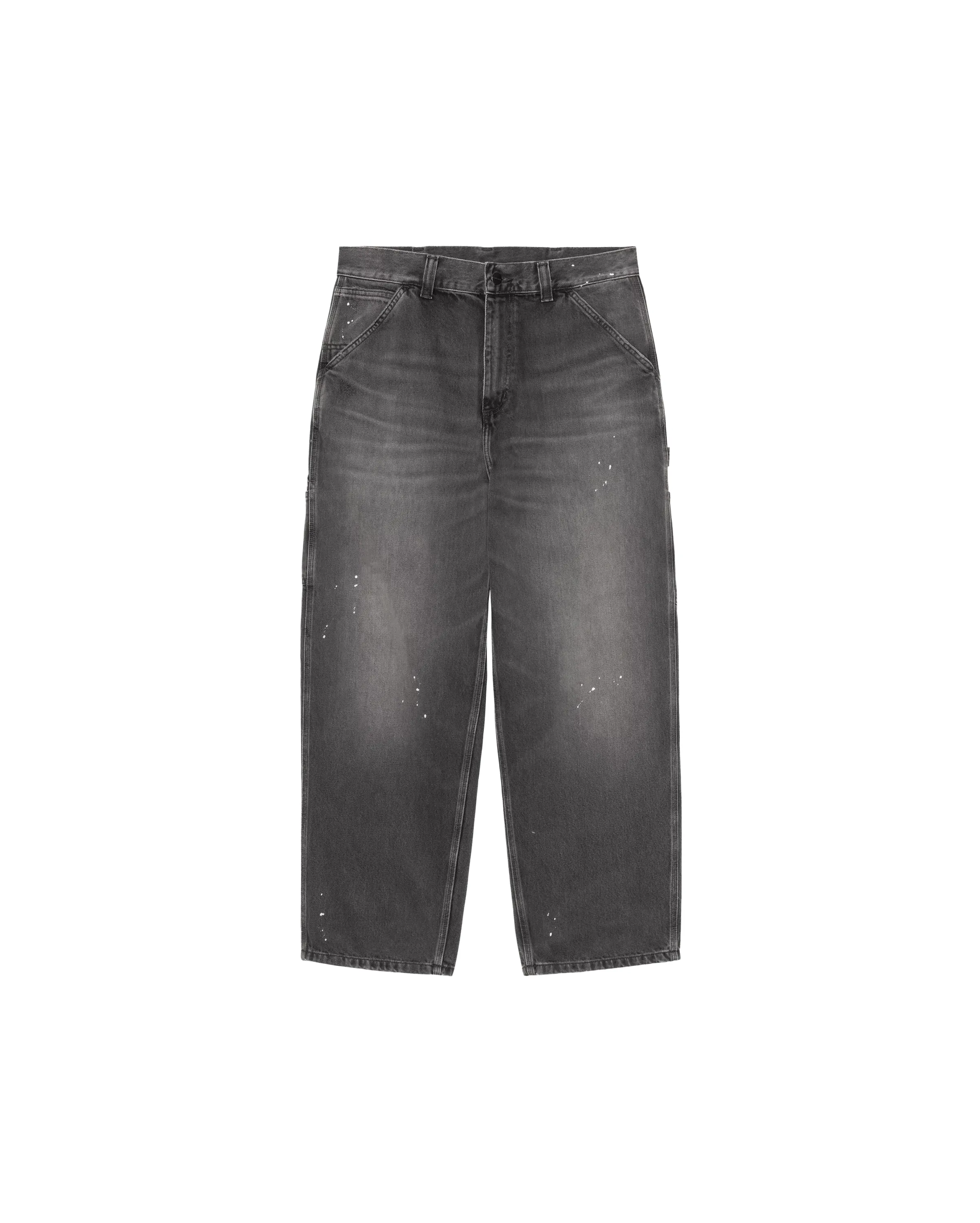 OG Single Knee Pant Black Destroy Wash Splatter