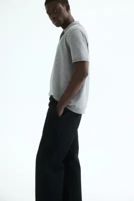 Polo Regular Fit - Gris chiné — photo 4