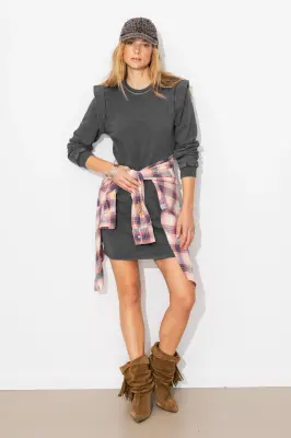 Robe sweat-shirt Femme — photo 3