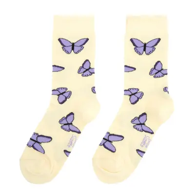 Chaussettes Papillon Mauve Coucou Suzette — photo 5
