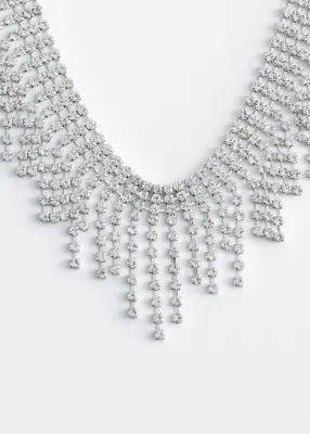 Collier d’exception à strass - Argenté — photo 1