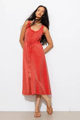 Robe-débardeur unie Femme — photo 3