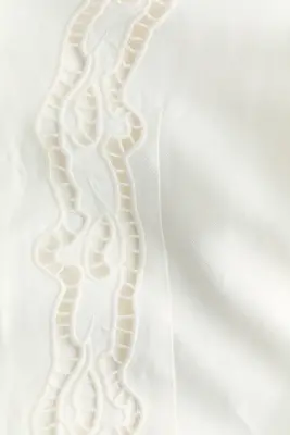 Blazer à nouer en lin mélangé - Blanc — photo 4
