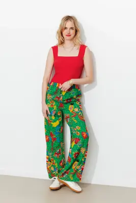 Pantalon large imprimée Femme — photo 2