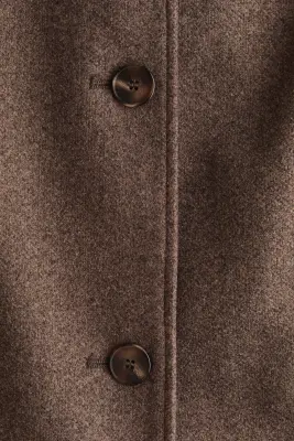 Veste avec détail façon écharpe - Taupe foncé — photo 4