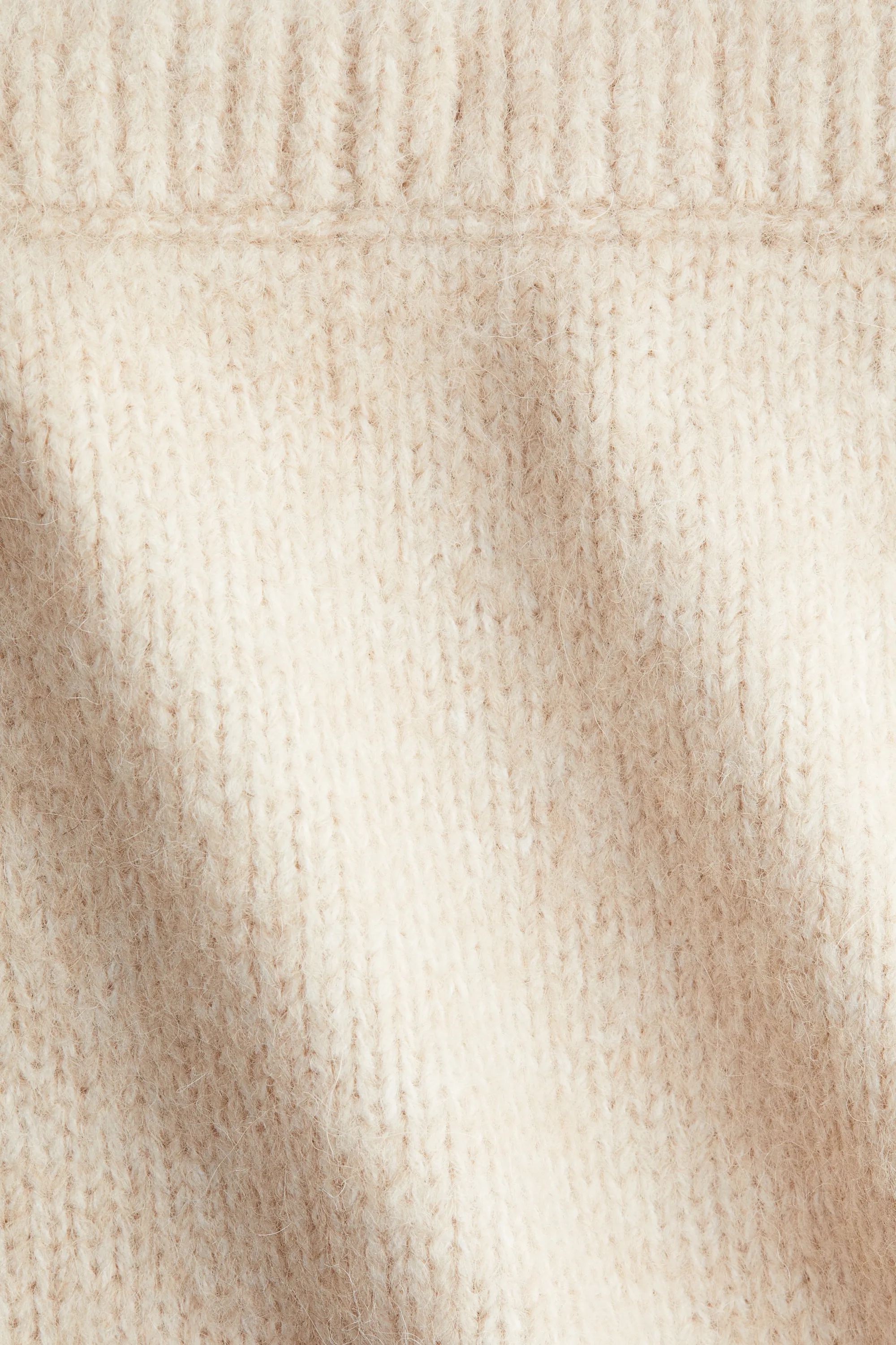 Minijupe en maille - Beige clair