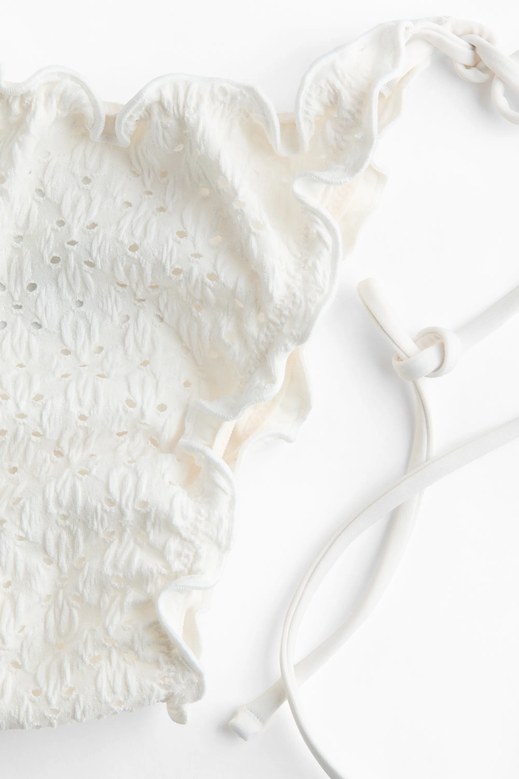Bas de maillot Cheeky Tanga à nouer - Crème