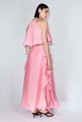Jupe volantée - Rose — photo 3