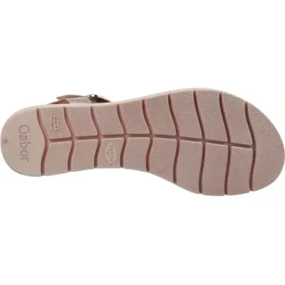 Sandales Gabor 62.701.82 Dorées - Cuir Velcro Confort Grande Pointure Femme — photo 4