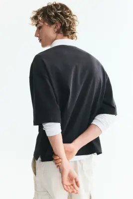 Polo Relaxed Fit - Noir/Iron Maiden — photo 3