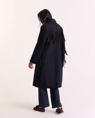 Manteau Marcella bleu marine — photo 5