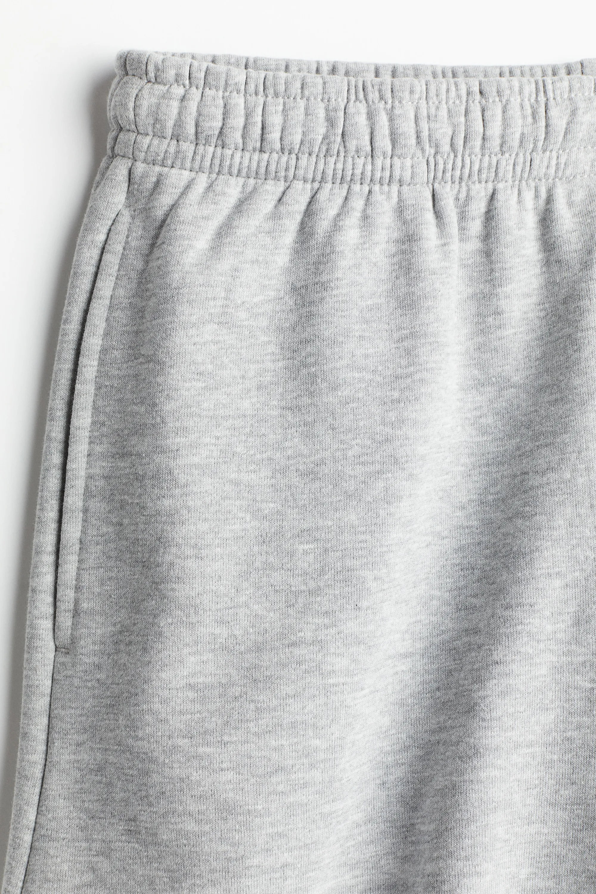 Short en molleton - Gris clair chiné