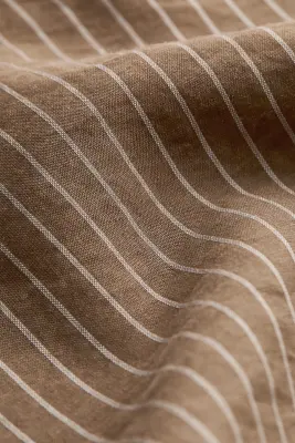 Chemise avec foulard - Beige foncé/rayures tennis — photo 4