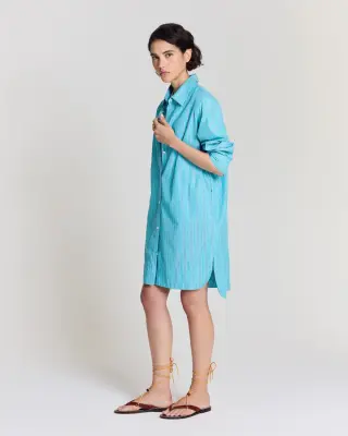 Robe Lowen rayures turquoise — photo 4