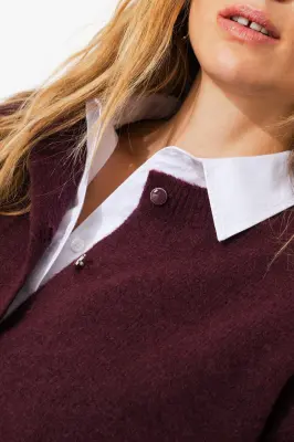 Cardigan enrichi en laine — photo 5