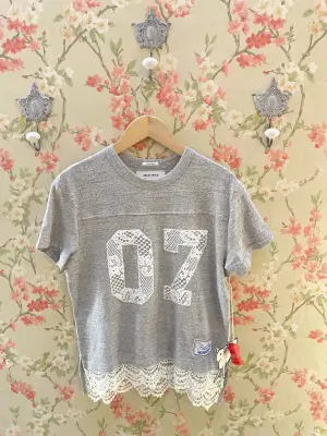 Nouveau ! MOTHER T-shirt The Footballer Heather Grey — photo 2