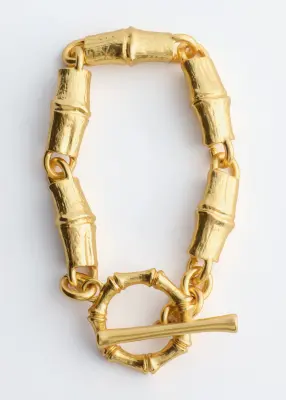 Bracelet sculpté - Doré — photo 1