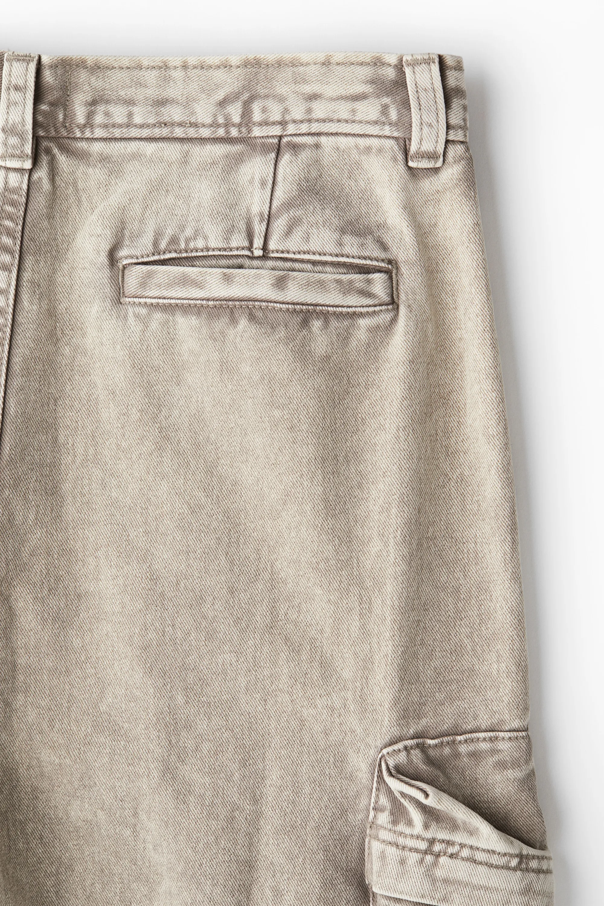 Pantalon cargo Regular Fit en twill - Gris denim clair