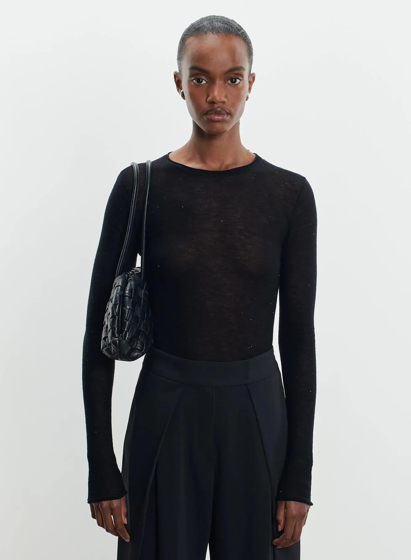 Pull en laine et sequins