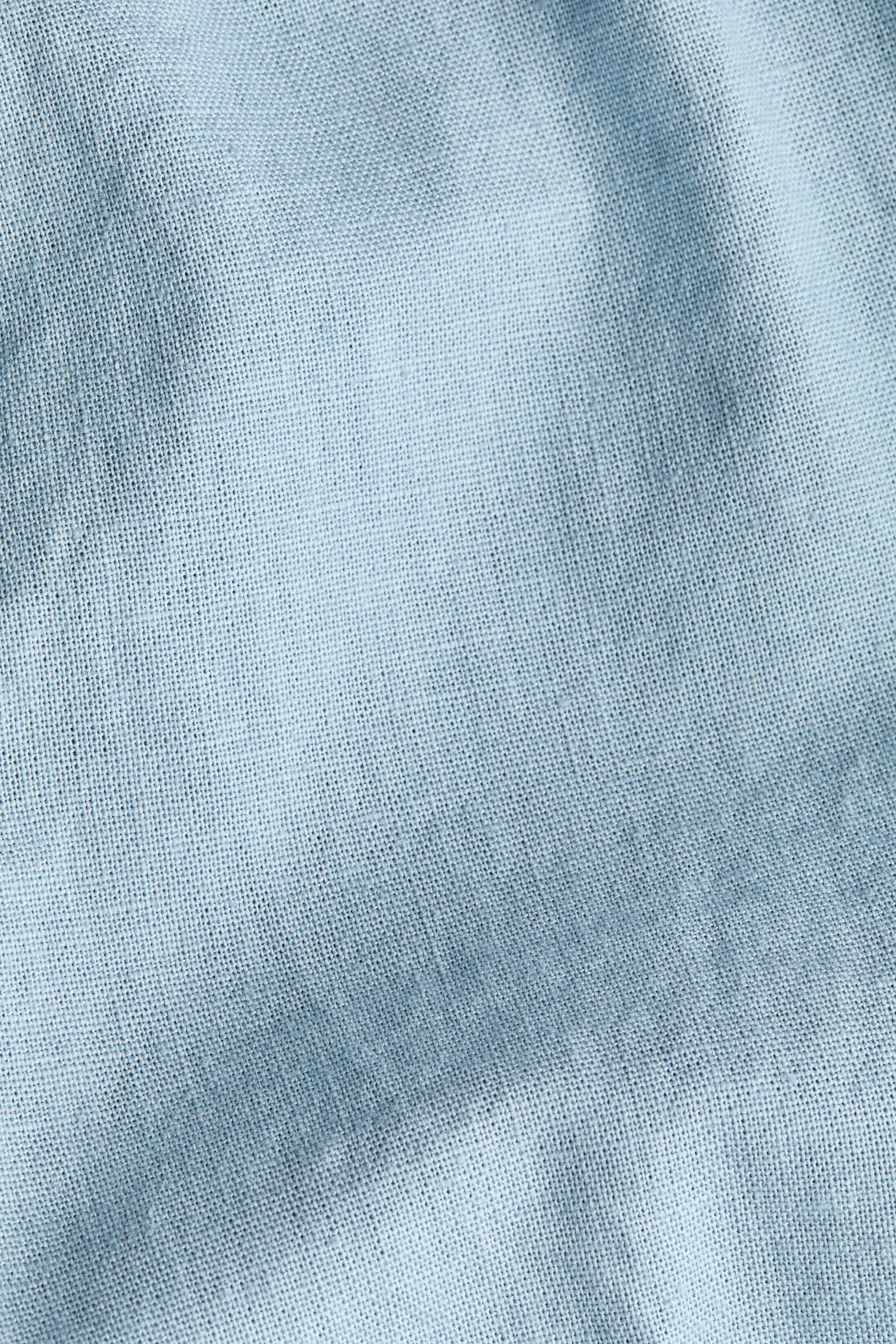 Pantalon en lin mélangé - Bleu clair