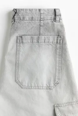 Barrel Regular Waist Ankle Jeans - Gris denim clair — photo 5