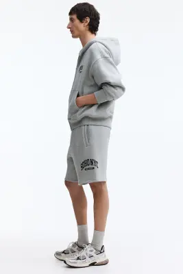 Short Relaxed Fit - Gris clair chiné/SoHo NYC — photo 4