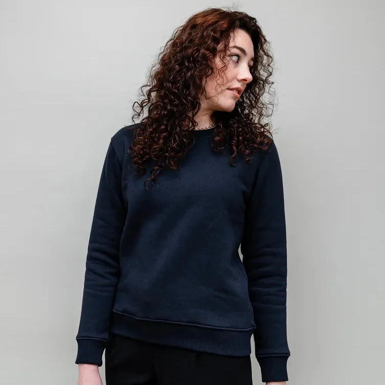 Sweat Alexia molletonné bleu marine