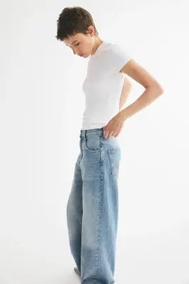 T-shirt ajusté en microfibre - Blanc — photo 1