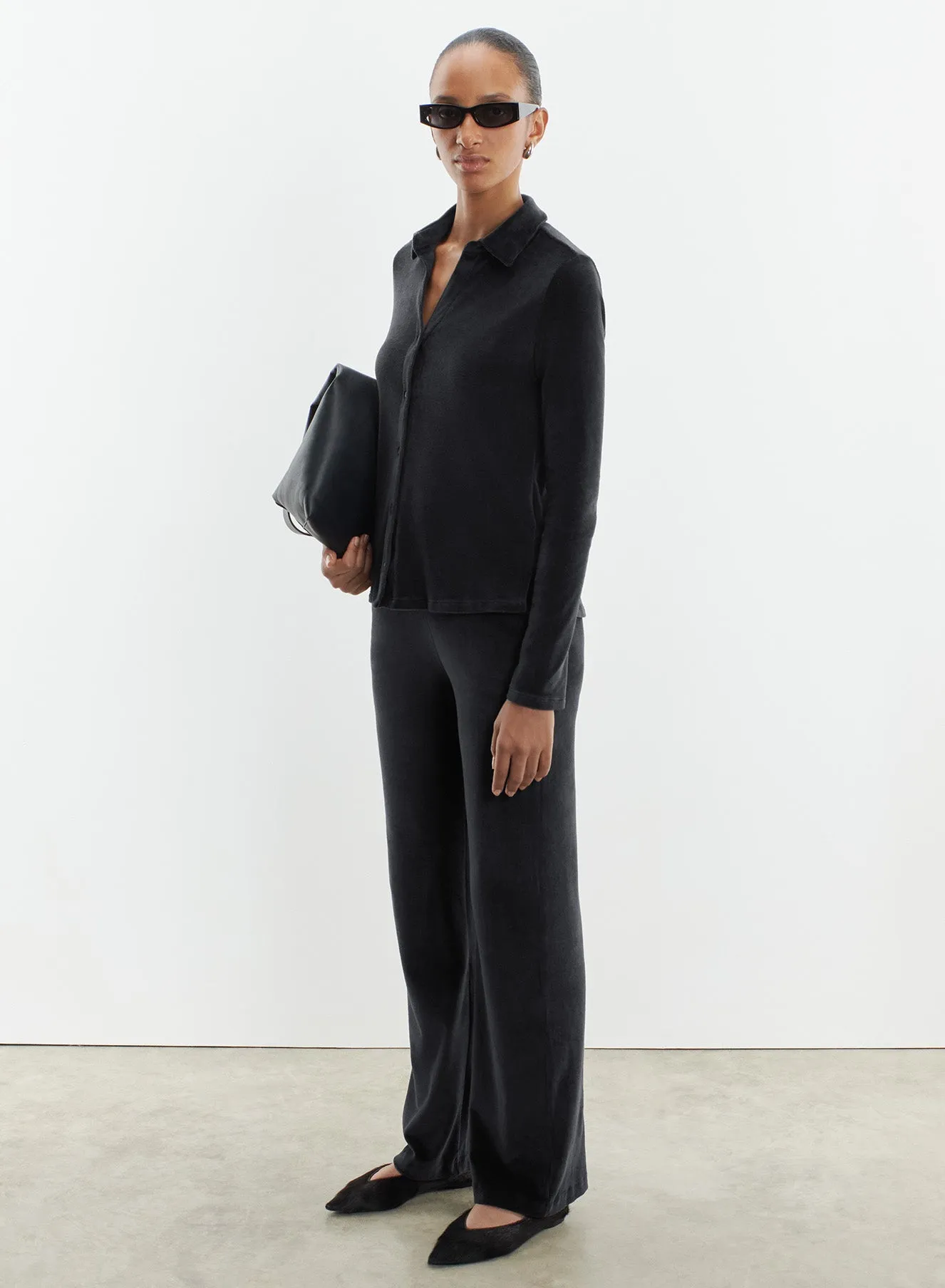 Pantalon en coton organique, modal et élasthanne