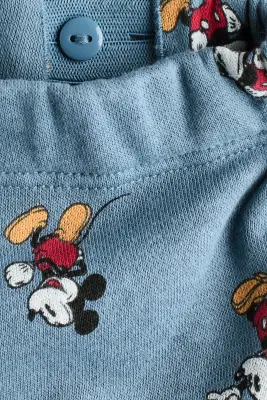 Ensemble 2 pièces en molleton imprimé - Bleu ancien clair/Mickey — photo 1