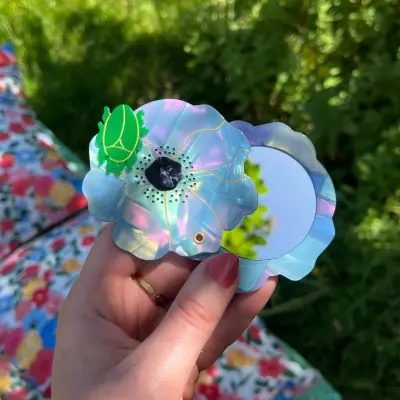 Miroir Fleur bleue Coucou Suzette — photo 1