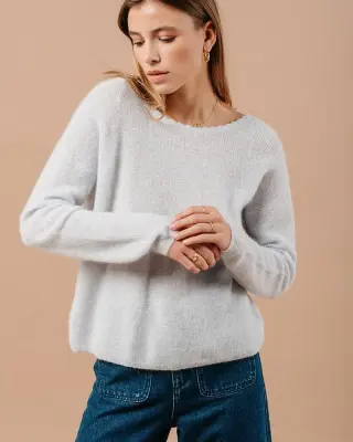 Cardigan Madisson bleu ciel – Grace & Mila — photo 2