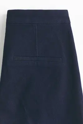 Flared High Waist Ankle Jeans - Bleu denim foncé — photo 4