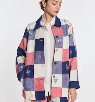 Veste patchwork brodée - Payal Pratap