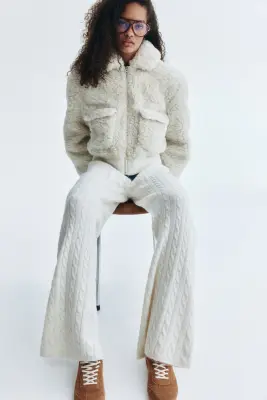 Veste duveteuse - Beige clair — photo 3