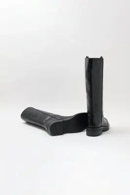 Bottes montantes en simili