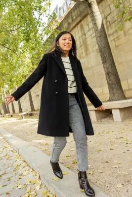 Manteau Jeanne - noir — photo 1