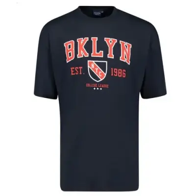 ADAMO TEE SHIRT BROOKLYN Marine — photo 1