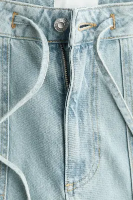 Barrel Regular Waist Ankle Jeans - Bleu denim clair — photo 4