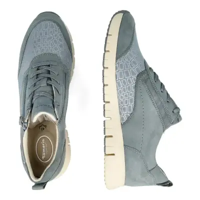Baskets Tamaris 8-53705-20 Bleues - Cuir Léger Grande Pointure Femme — photo 3