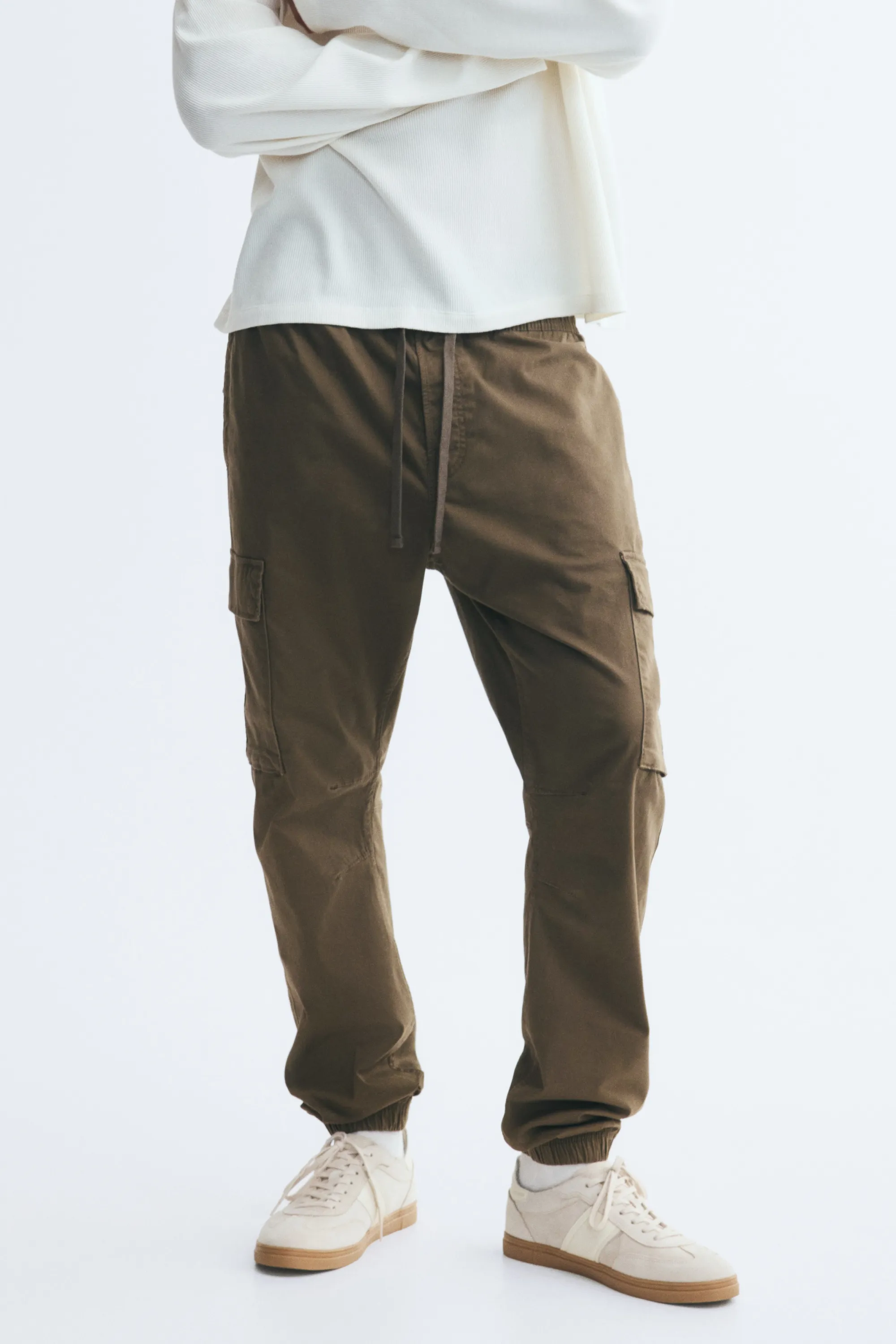 Pantalon cargo Slim Fit - Vert kaki