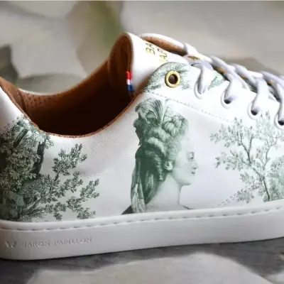 Baskets basses vertes Marie-Antoinette — photo 2